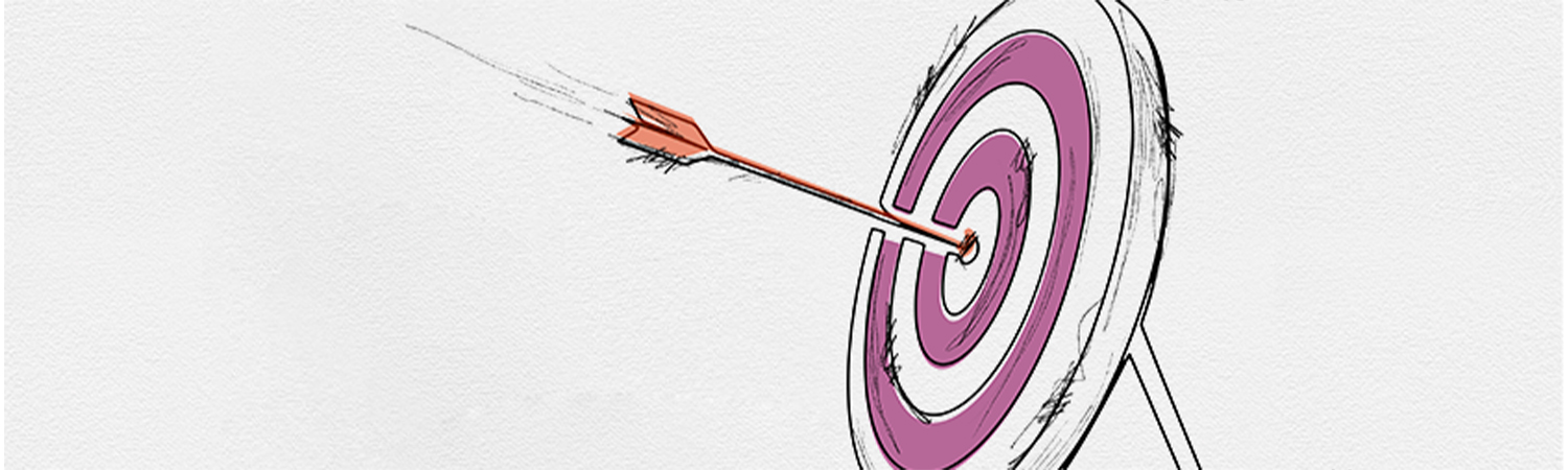 arrow in the center of the bullseye 